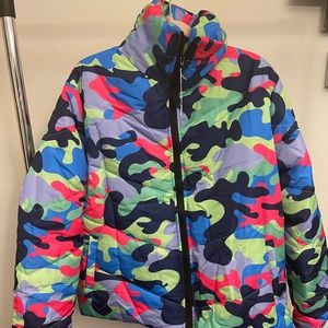 Multicolored army Fatigue pattern coat